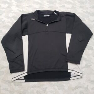 Schoffel Top Womens XL Black Quarter Zip Long Sleeve Fleece